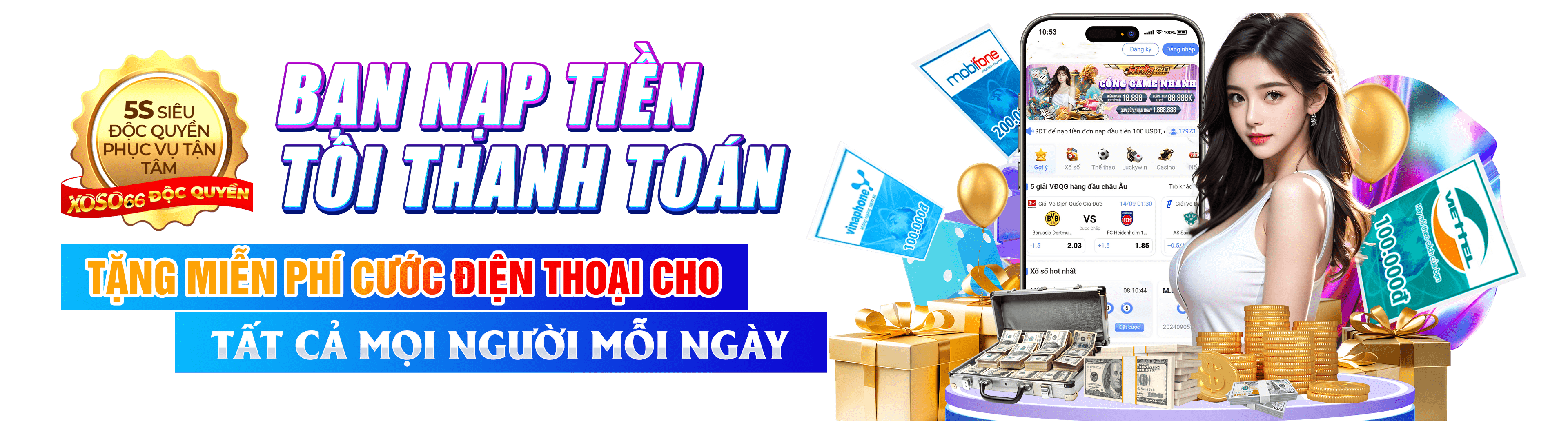 Hình ảnh quảng cáo của kuwin hiển thị nền tảng và các lợi ích