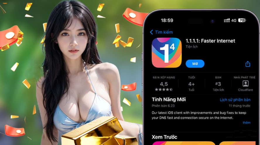 Hình ảnh quảng cáo của kuwin hiển thị nền tảng và các lợi ích